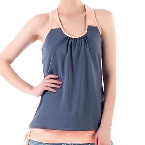 MAD STYLE  SLATE/MELON TANK NWT